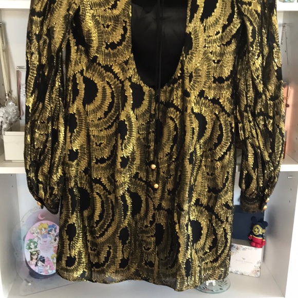 ⭐️HOST PICK⭐️ MILLY Golden Open Back Silk Mini Dress - Picture 11 of 15